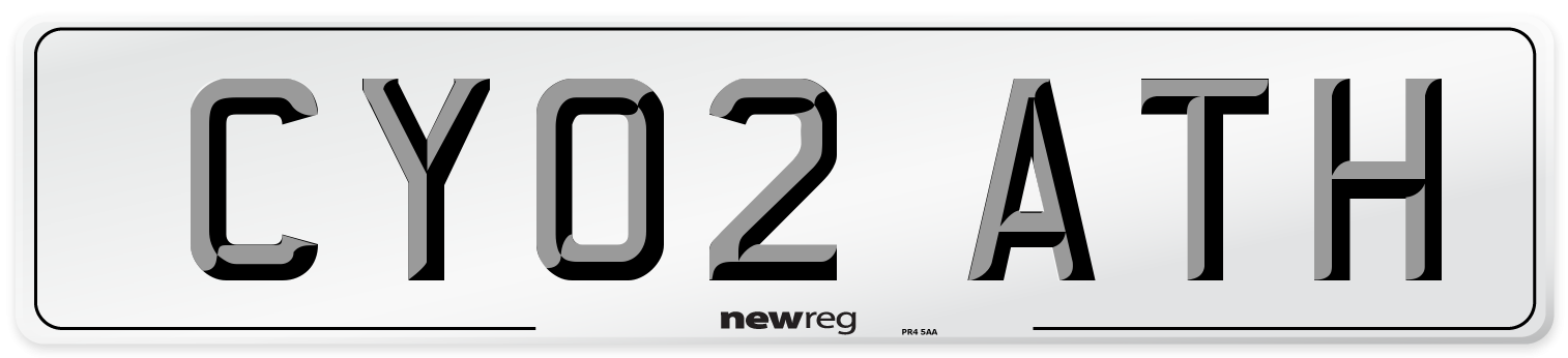 CY02 ATH Number Plate from New Reg